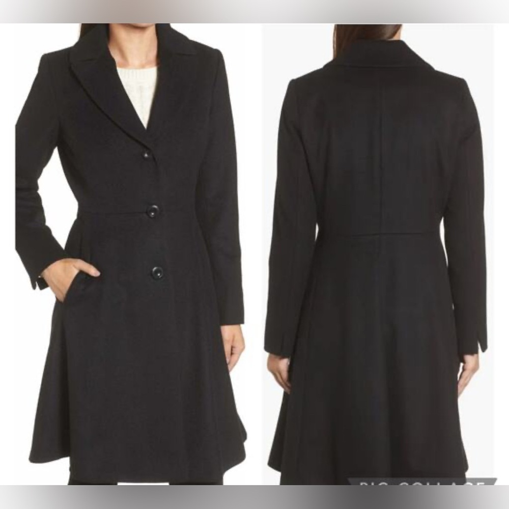 Trina Turk Classic Black Trench Coat
